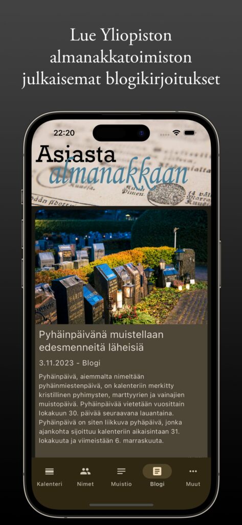 Almanakka, kuvakaappaus 5