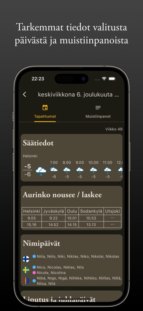 Almanakka, kuvakaappaus 4
