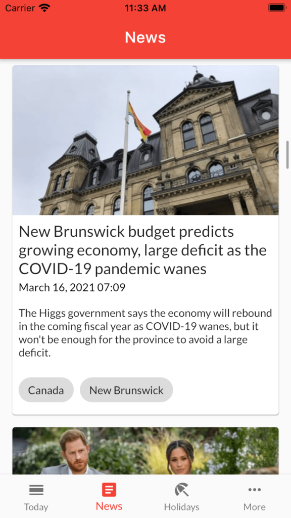 Canadays, kuvakaappaus 5
