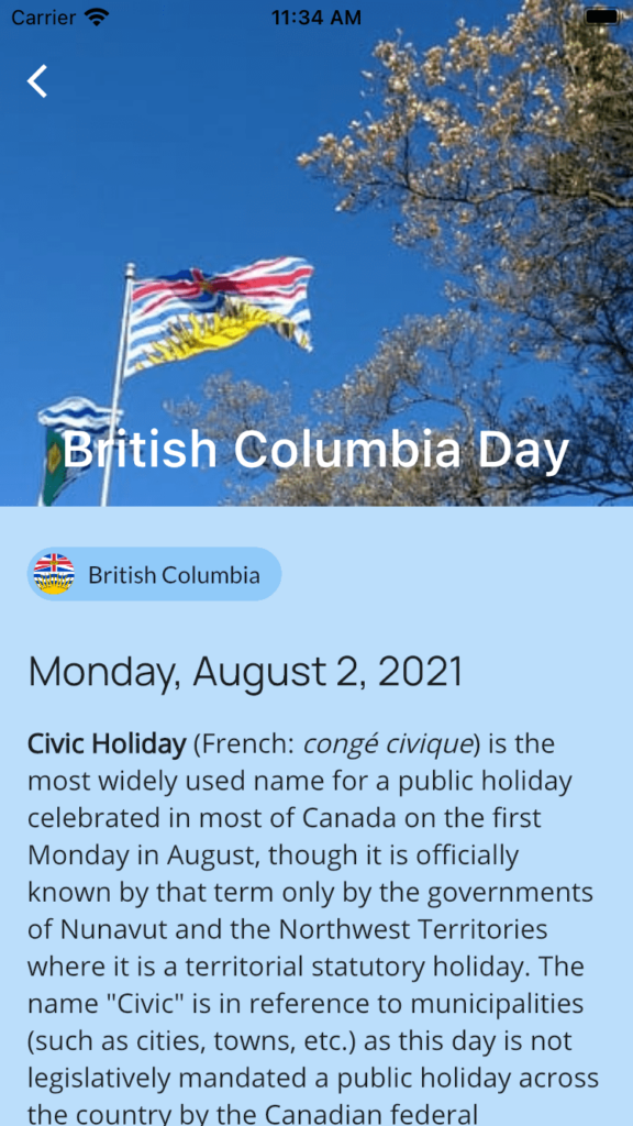 Canadays, kuvakaappaus 6